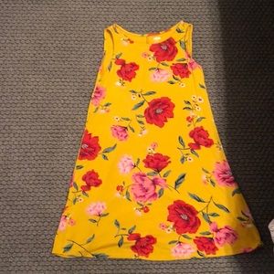 Old navy— mustard yellow flower dress!